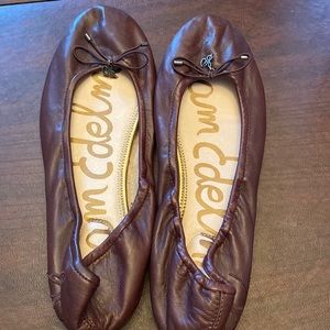 Gorgeous rich burgundy sam edelman flats